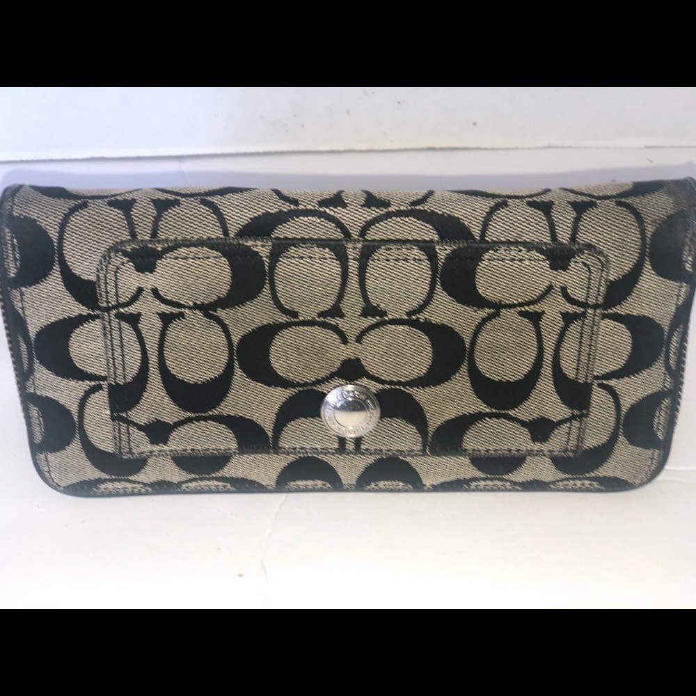 Coach dark brown wallet
